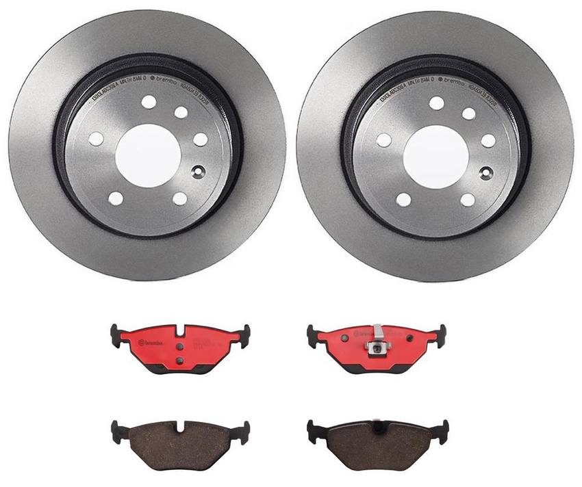 SAAB Brembo Brakes Kit - Pads and Rotors Rear (286mm) (Ceramic) 12763591 - Brembo 3101672KIT